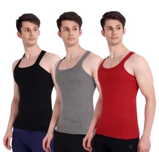 Gym Vest for Men Cotton Pack of 2 | Breathable Baniyan Sando | Everyday Inner-picture-15