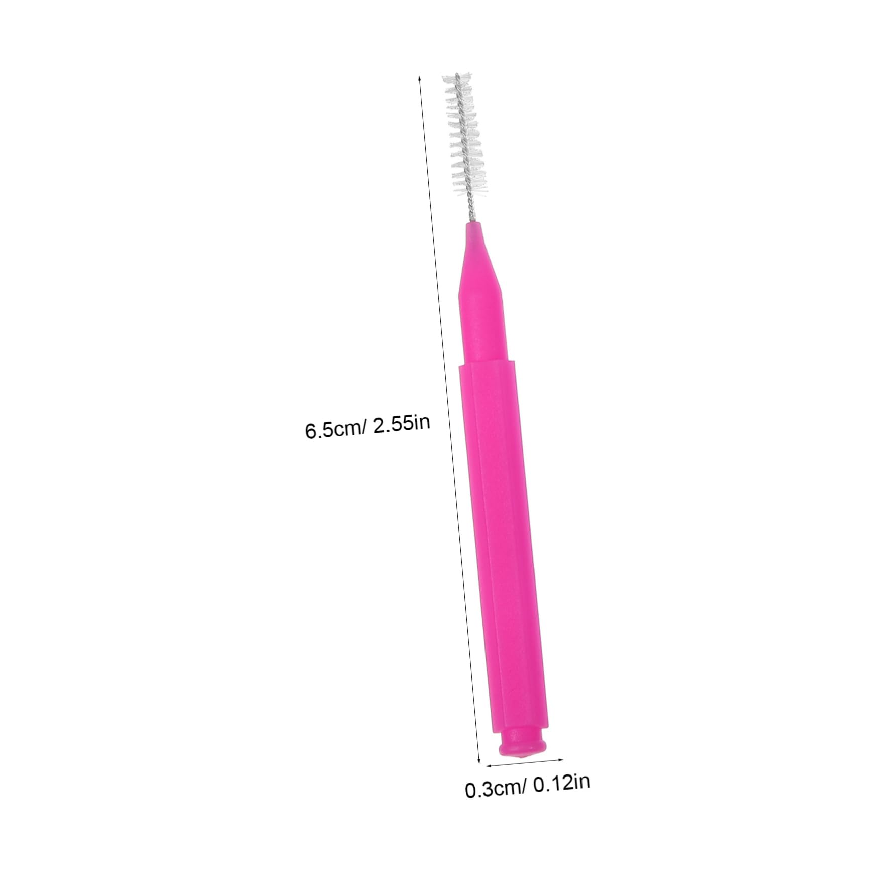 SHERCHPRY 5 Series Cepillo Interdental Para Limpieza De Aparatos Redondo Firme Reutilizable Portátil Pequeño Azul Alcance Oral 100 piezas*5