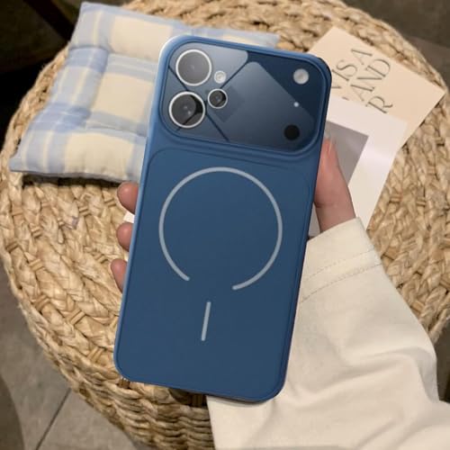 Image of Converter Case for iPhone 12 | Premium Protective Mag-Safe Cover | iPhone 17 Pro / iPhone17 Pro Max Series Style Design | in-Built Camera Guard | Wireless Charging Compatible (Blue)
