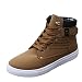 Gaorui Fashion Men Suede Martin Boots Lace up Loafers High Top Sneakers Ankle Shoes