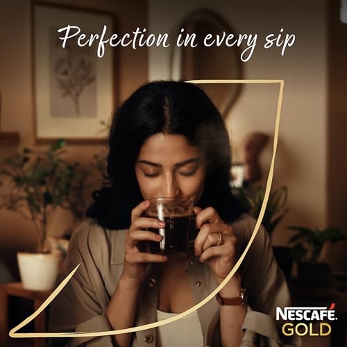 Image of NESCAFE Gold Instant Coffee Powder | Premium Imported Coffee | Freeze Dried | Rich & Smooth Taste | 50g, Jar
