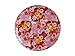 Maxwell & Williams Cashmere Bloems Assiette en porcelaine anglaise avec boîte Motif floral Noir, Porcelaine, Rouge, 19 cm