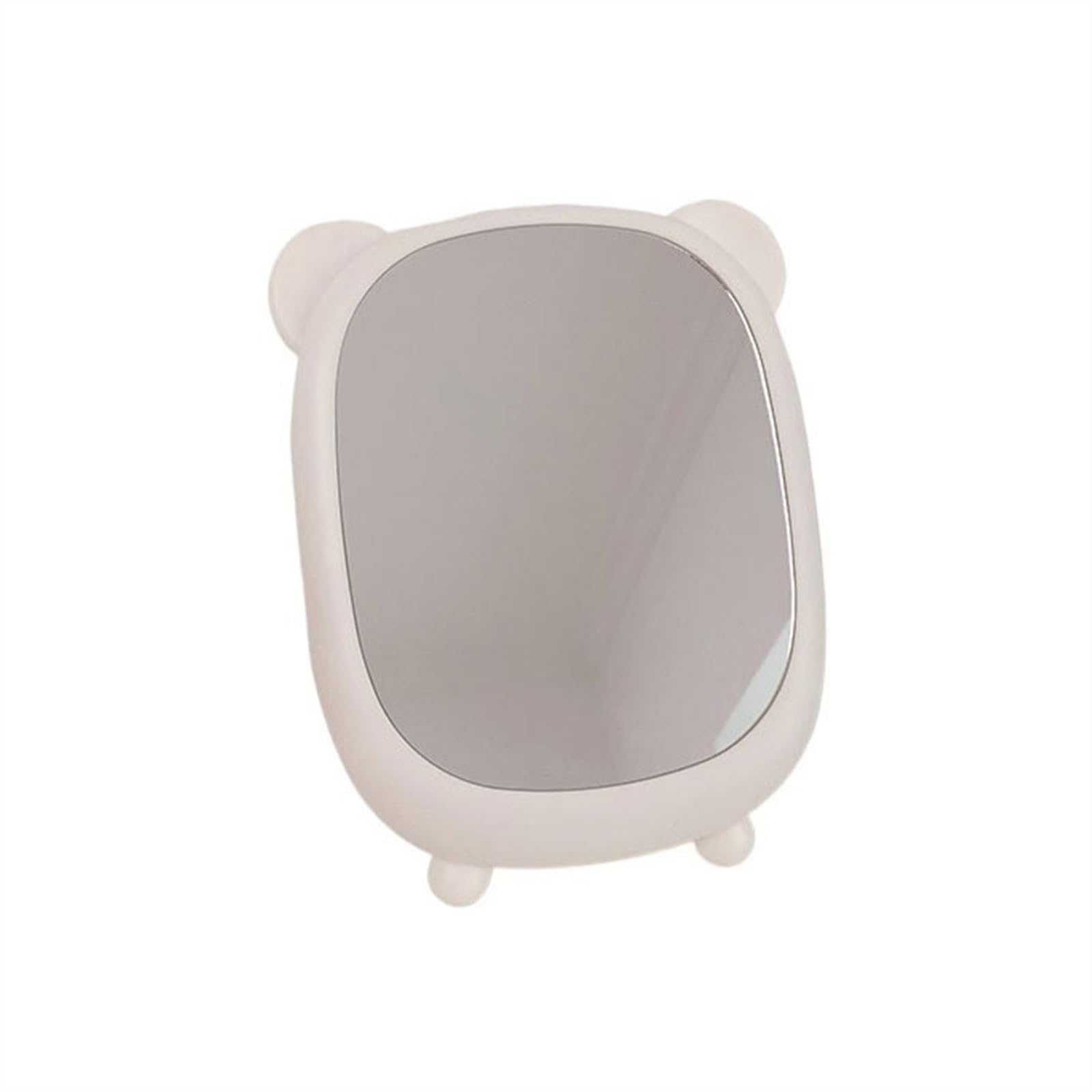 LJHFG63KUYT Vanity Mirror Cute Bear Shape Make-up Mirror Can Be Wall-mounted Small Desktop Vertical Home Household Personal