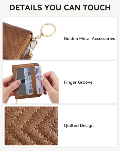 BOSTANTEN Sling Bag Quilted Crossbody Bags for Women Cross Body Purse and Credit Card Holder Wallet RFID Blocking Leather Small Wallet for Women3