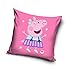 AS-TOR Pig Peppa Peppa Pig - Federa per cuscino per bambini, diversi motivi, per ragazze e ragazzi, federa per cuscino piccolo, 40 x 40 cm, rosa