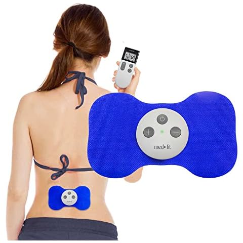 Med-Fit Wireless Rechargeable Mini TENS Machine - With Targeted Pain Relief - Professional Strength for Back, Muscle Pain, Sciatica, Neck, Knee, Arthritis, Stressed & Sore Muscles Cover