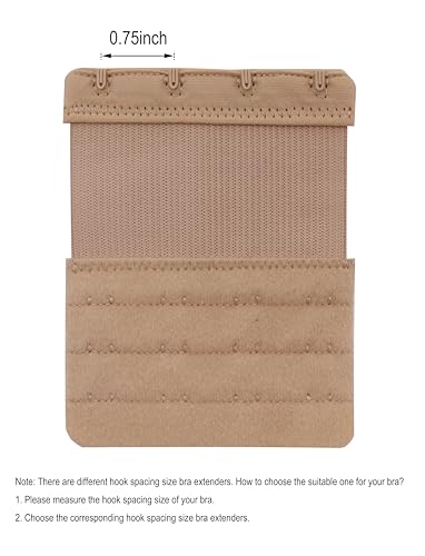 Tamlien 4 Hook Bra Extenders,Stretchy Soft and Comfortable Bra Strap Extender3