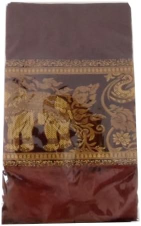 Thai Silk Table Bed Runner / Brown