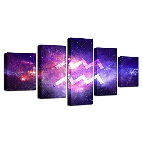 Impression sur toile Purple blue décoration murale grand format