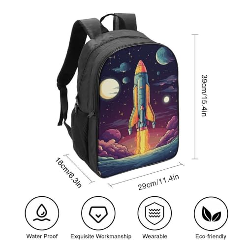 Mochila de gran capacidad para niñas Rocket que alivia el peso 2