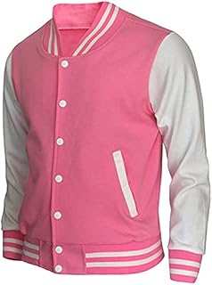 pastel pink varsity jacket