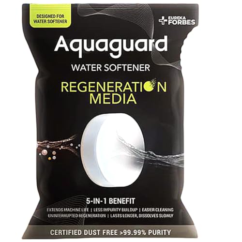 Image of Aquaguard Water Softener Regeneration Media Salt (10 Kg) | 5-IN-1 BENEFIT | CERTIFIED DUST FREE 99.9% PURE