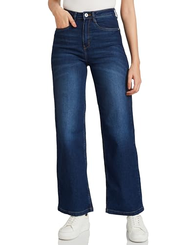Image of Amazon Brand - Symbol Women Wide Leg Jeans (High Rise | Full Length) (Available in Plus Sizes)