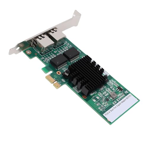 Tarjeta de red PCI Express Zunate, controlador 82575, adaptador Gigabit Ethernet 1Gb con 2 puertos RJ45 10 100 1000Mbps, soporte para servidor con bracket de perfil bajo miniatura 7