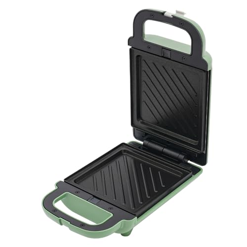 Electric Sandwich Maker, 600W, 110V, 1-2 min Preheating, 302-338°F (Green)