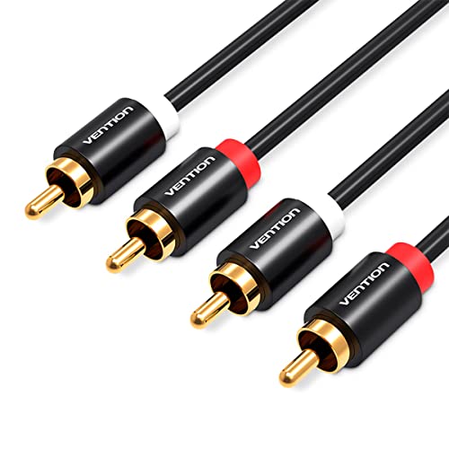 Cabo Audio 2 Rca Macho Blindado Dj Cobre Som 3m Vention