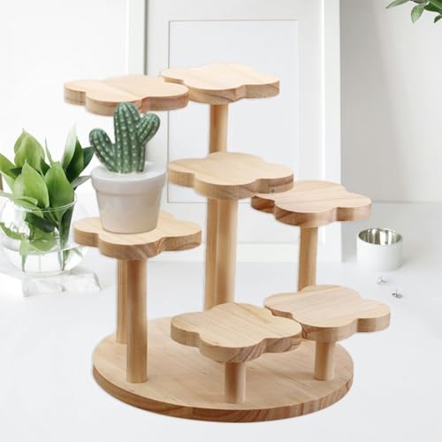 Étagère à fleurs multicouche en bois pour optimiser l'espace - 8