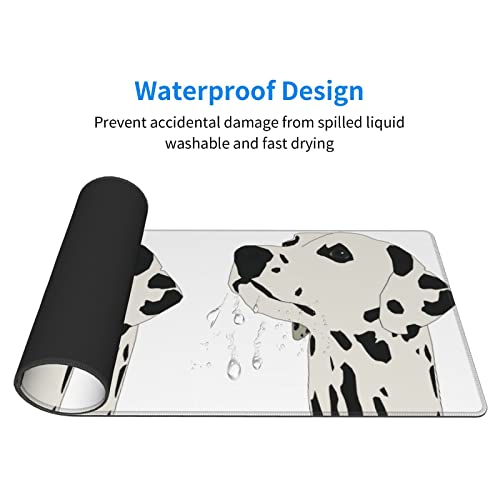 Tapis de souris Dalmatien grand format pour protéger le bureau