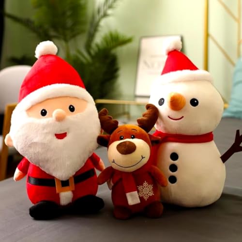 Image of Snowman Soft Toy 28cm - Soft Plush Stuffed Toy for Kids & Girlfriend, Soft Toy for Kids - Birthday Gift for Girls, Plush Toy Big Cuddly Hugging Bear, Gifts for Christmas Day