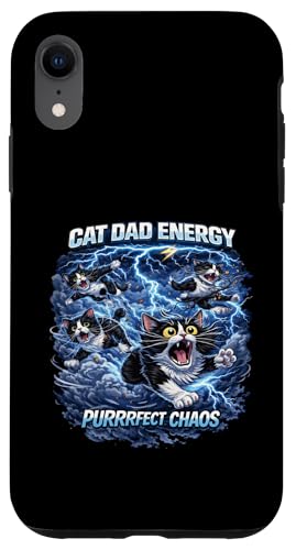 Cat Dad Energy Quote, Cat Dads Cat Humor Fathers Felines �X�}�z�P�[�X iPhone XR �p