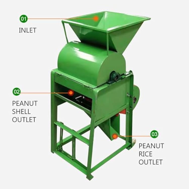 Commercial Peeling Machine, 3000W Peanut Peeling Processor Machine, Automatic Groundnut Thresher Small Peanut Shelling Machine