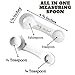 All in One Measuring Spoon for Baking & Cooking – 1 Tbsp, 1 Tsp, 1/2 Tsp, 1/4 Tsp – Durable Plastic, Dishwasher Safe – Accurate Dry & Liquid Measure – Rugged Kitchen Tool – Made in USA