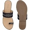 BATA Womens Flats Sandals, Lightweight Flip Flop with Cushioned Footbed, Flexible Sole with Secure Fit, Stylish Dressy & Causal Sandal for Summer, Beach, Travel and Work