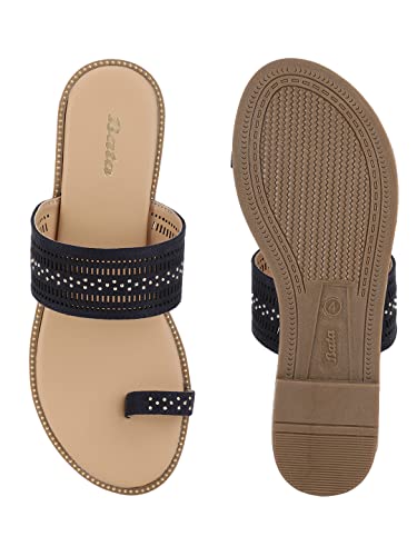 BATA Women’s Flats Sandals, Lightweight Flip Flop with Cushioned Footbed, Flexible Sole with Secure Fit, Stylish Dressy & Causal Sandal for Summer, Beach, Travel and Work 5 (UK) — view 5