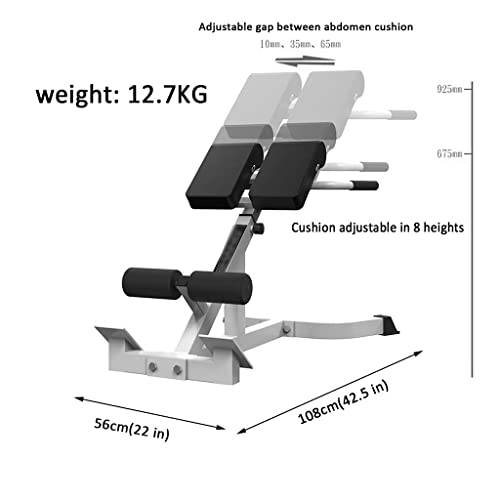 41Bv0XwKTHL LIWA Roman Chair Adjustable Roman Stool Abdominal Exerciser Leg Press Machine Push-up Trainer Maximum Load: 300KG… - Image 8