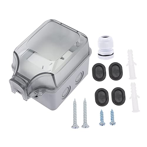 KONTONTY 1 Set Socket Cover Wall Outlet Covers Water Proof Weatherproof Electrical Sockets Hole Outlet Waterproof Outlet Power Outlet Covers Waterproof Outlet Covers Outdoor Plastic White