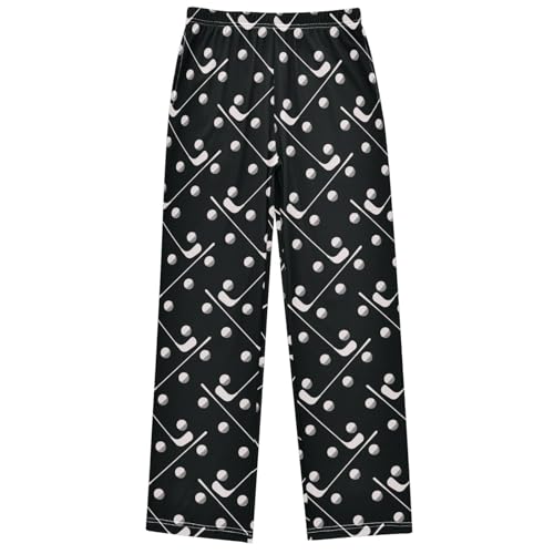 Boy's Pants Golf Club Jogger Pants Elastic Waist Long Bottoms Trousers with Pockets 6-14 Years - Main Image