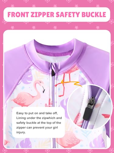 Image of Angel season Girls Swimsuits Kids Bathing Suit One Piece Swimwear with UPF 50+ Cute