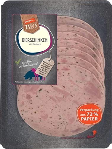 tegut...Bio Bierschinken mit Bärlauch, 80 g
