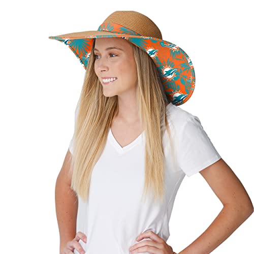 Image of FOCO NFL Womens Floral Straw Hat