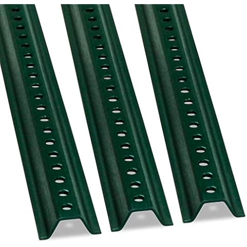 SmartSign U-Channel Sign Post, Medium Weight | 6' Tall Baked Enamel Steel Post - Pack of 3 Cover