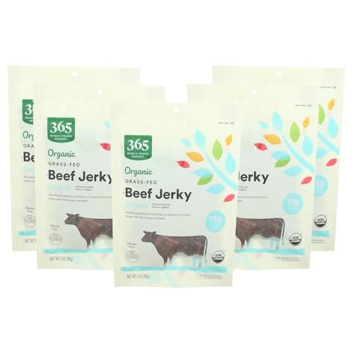 365 by Whole Foods Market, Organic Teriyaki Beef Jerky, 3 Ounce (Pack of 5)