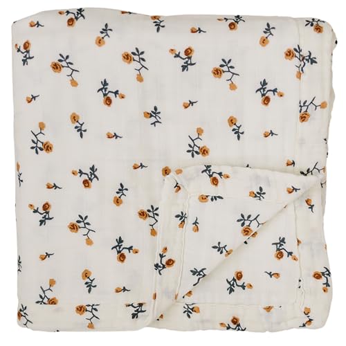 Image of Cream Floral Muslin Quilt
