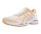 ASICS Women's Gel-Kayano 24 Lite-Show Running Shoes, 9.5M, White/White/Apricot ICE