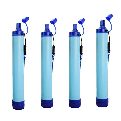 Chiatai Filtro de agua de paja, equipo portátil para agua potable de emergencia para camping, senderismo, viajes, mochila (2 unidades) Cover