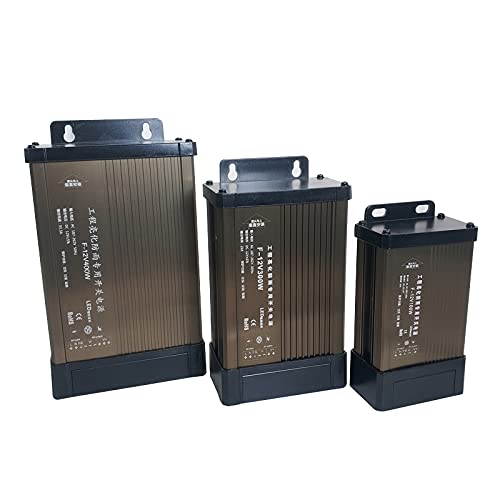 LED Driver 12 24 V Power Supply Adapter Lighting Transformers DC 12V 24V Power 5A 8A 10A 15A 20A Power Supply Outdoor Rainproof(24V 16.5A 400W)