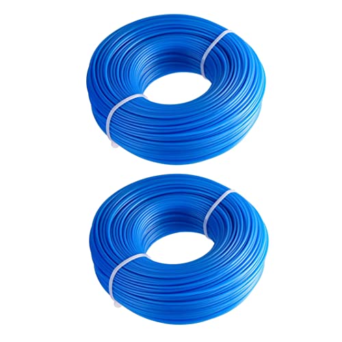 Linea di falciatore di falciatrice per falciatrice per parco giardino giardino prato da 2,7 mmx30m blu, utensili da giardino, palette in acciaio taglieria di erba