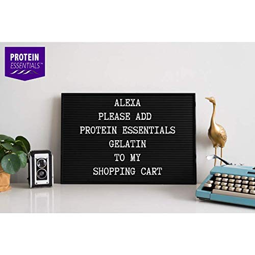 Protein Essentials Beef Gelatin Powder, Unflavored, Pasture-Raised, Grass Fed (16Oz) #TOP6