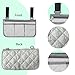 ZCLGOOD Wheelchair Side Bag with Reflective Stripe, Armrest Storage Pouch Organizer, Walker Accessory Pocket for Rollators Mobility Scooters, Gray