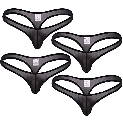 ONEFIT Men's Nylon Thongs G-String Underwear Pack of 4