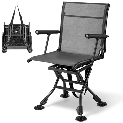 Trakiom Swivel Hunting Chair for Deer Hunting Blind Chair with Armrest - image 1