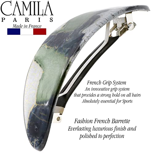 Camila CP3325 French Hair Barrette Oval thumb #1