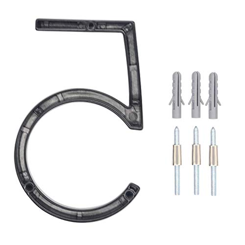 5 Inch House Address Numbers Black Door Numbers Mailbox Numbers Floating Street Numbers Zinc Alloy Number (5) #TOP1