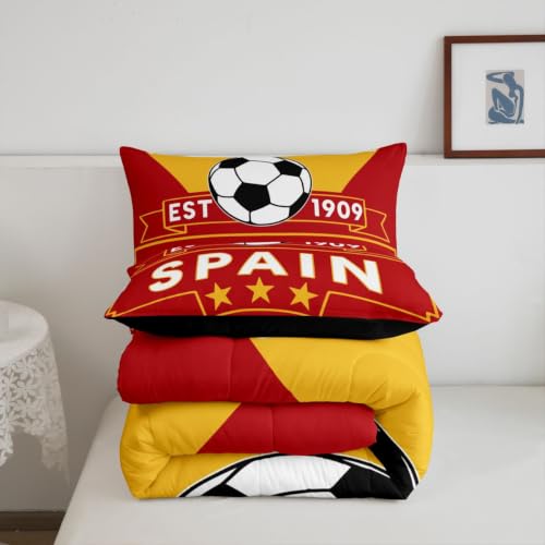 Image of Feelyou Football Soccer Comforter Set Queen Size Bedding Set
