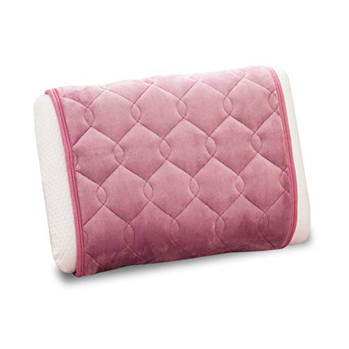 極温 枕パッド ふわふわ 静電気抑制 あったか 43×63cm対応 洗える プレミアムマイクロファイバー 高保温 蓄熱綿 アルミ蒸着 柔らかい ピンク tobest