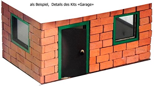ALEA Mosaik Backsteine, Ziegel, 16x8x4mm, für Modellbau,. 500 echte Ziegel,